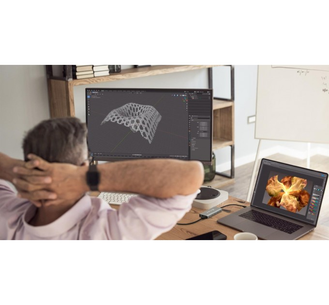 USB-хаб J5create USB-C 6-в-1 Grey (JCD403-N)