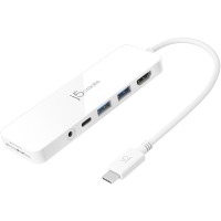 USB-хаб J5create USB-C 6-в-1 White (JCD373-N)