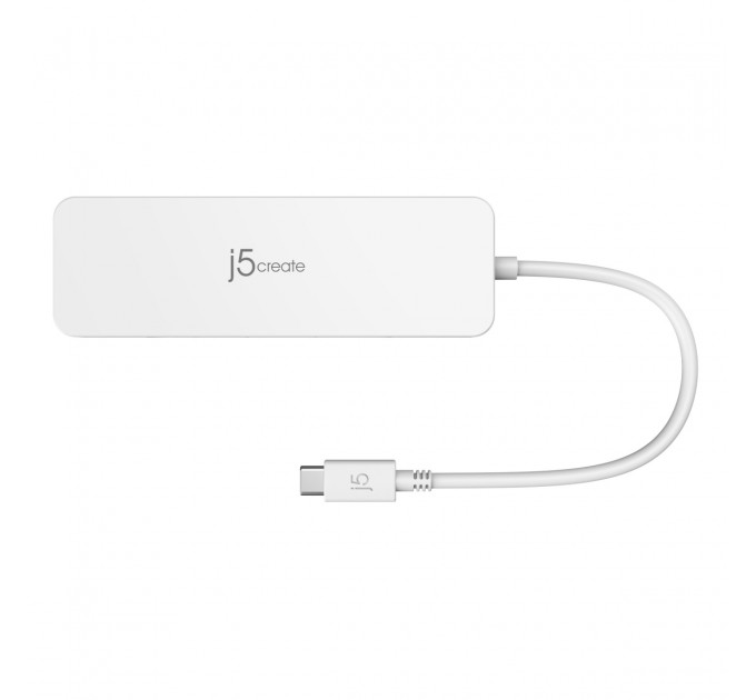 USB-хаб J5create USB-C 6-в-1 White (JCD373-N)