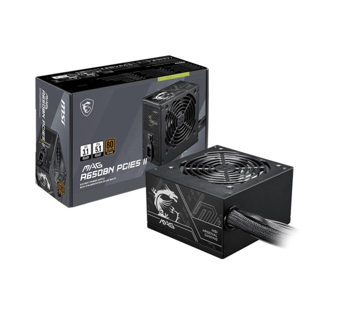 MSI Блок живлення ATX 650W MAG A650BN PCIE5 II MSI
