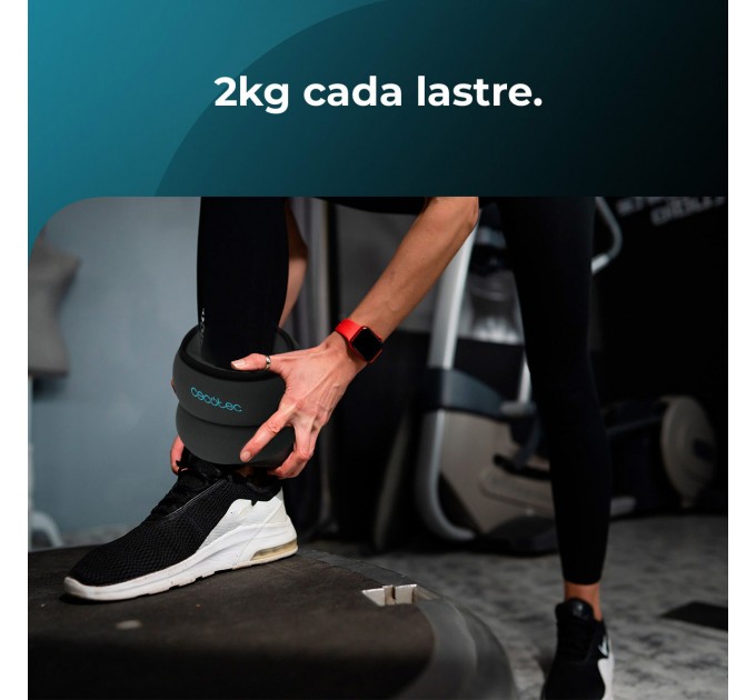 Обтяжувачі Cecotec Drumfit AnkleBell 2000 Neo (2шт по 2кг) (CCTC-07207)