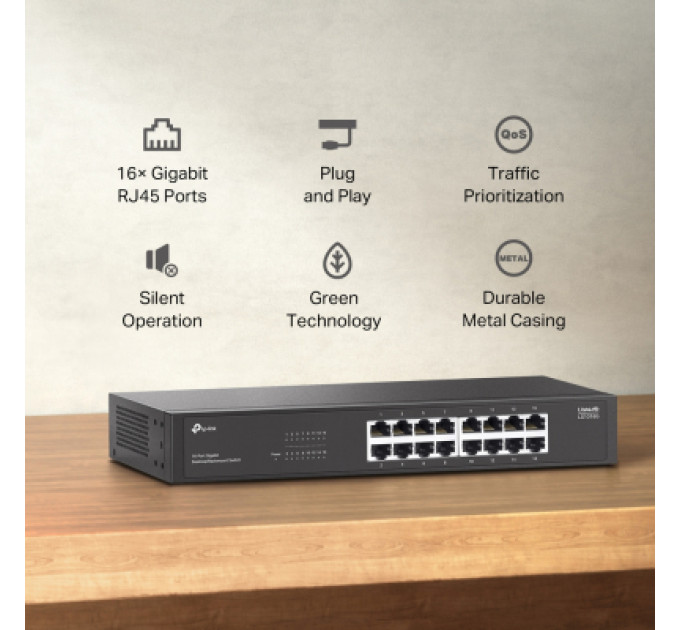 TP-Link Комутатор мережевий TP-Link LS1016G