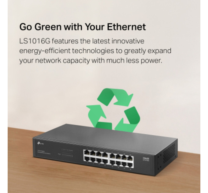 TP-Link Комутатор мережевий TP-Link LS1016G