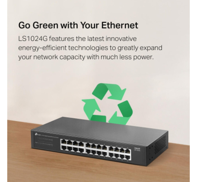 TP-Link Комутатор мережевий TP-Link LS1024G
