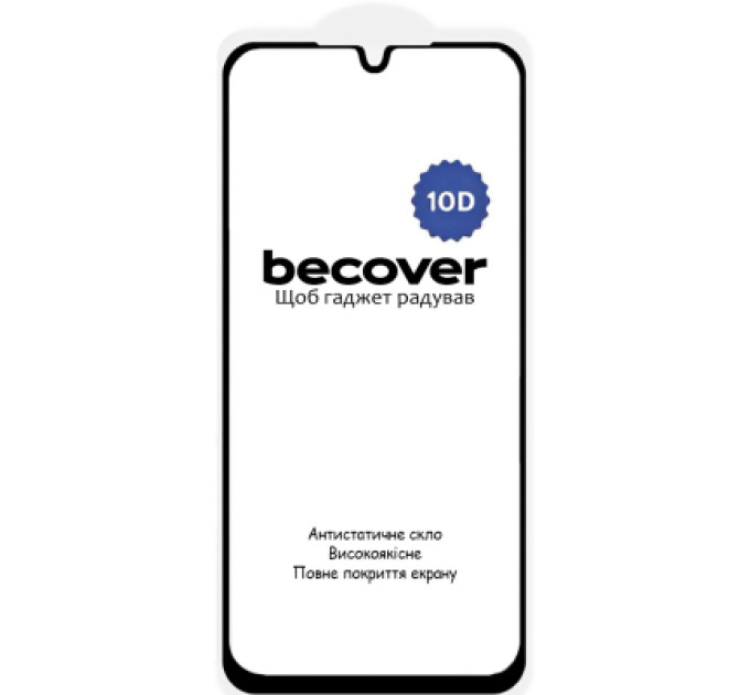 BeCover Скло захисне BeCover 10D Samsung Galaxy A27 SM-A276 Black (714915)