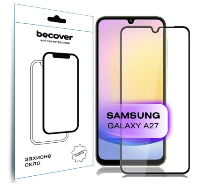 BeCover Скло захисне BeCover Samsung Galaxy A27 SM-A276 Black (714914)