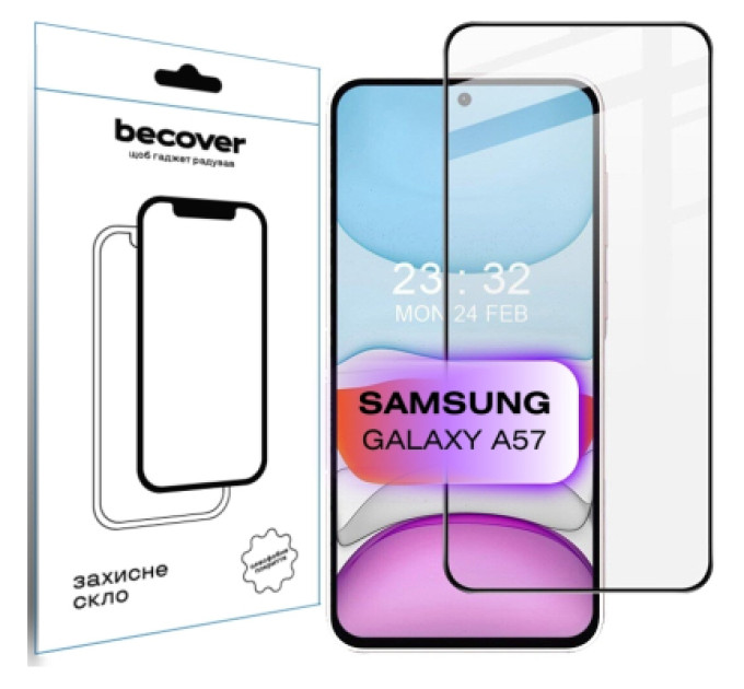 BeCover Скло захисне BeCover Samsung Galaxy A57 SM-A576 Black (714918)
