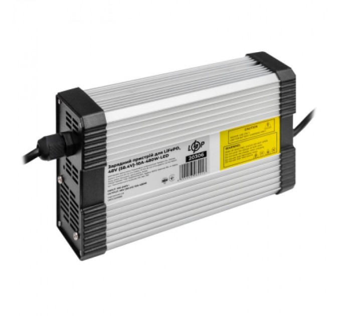 Мережевий зарядний пристрій для АКБ LogicPower LiFePO4 48V (58.4V)-10A-480W-LED (20306)