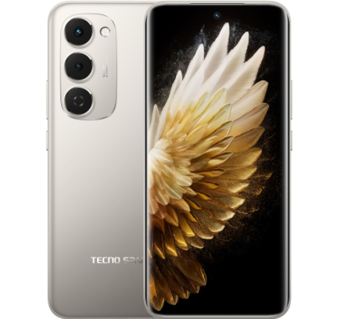 Tecno Мобільний телефон Tecno Spark 40 Pro+ 8/256Gb Moon Titanium (4894947096358)