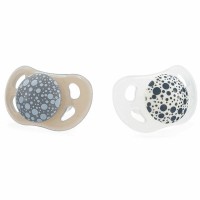 Пустушка Twistshake Pastel Grey White (2шт) 0-6 міс, силіконова (78594)