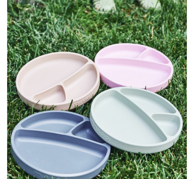 Тарілка дитяча MinikOiOi Portions секційна Mellow Yellow (101050006)