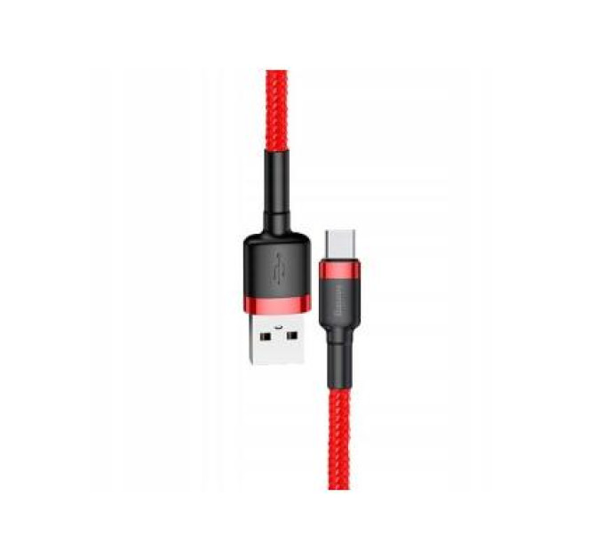 Baseus Дата кабель USB 2.0 AM to USB-C 1.0m Cafule 3A red+red Baseus (CATKLF-B09)