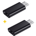 XoKo Перехідник USB Type-C to MicroUSB AC-020 2 pcs XoKo (XK-AC020-BK2)