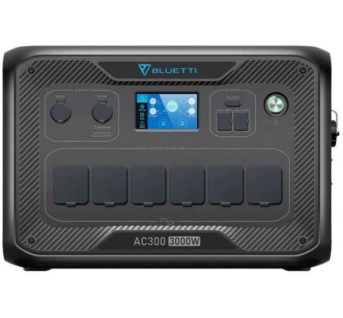 Зарядна станція Bluetti AC300 + акумуляторний модуль B500K, 3000W, 5120Wh, LiFePO4