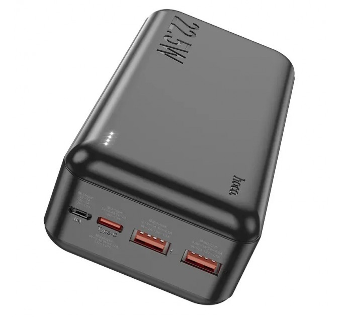 Універсальна мобільна батарея Hoco J101B Astute 22.5W 30000mAh Black (6931474782519)