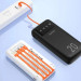 Dudao Батарея універсальна Dudao K6Pro+ 20000mAh 10W with USB-C/Lightning/MicroUSB/USB-A cables (6977196682393)