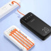 Dudao Батарея універсальна Dudao K6Pro+ 20000mAh 10W with USB-C/Lightning/MicroUSB/USB-A cables (6977196682409)