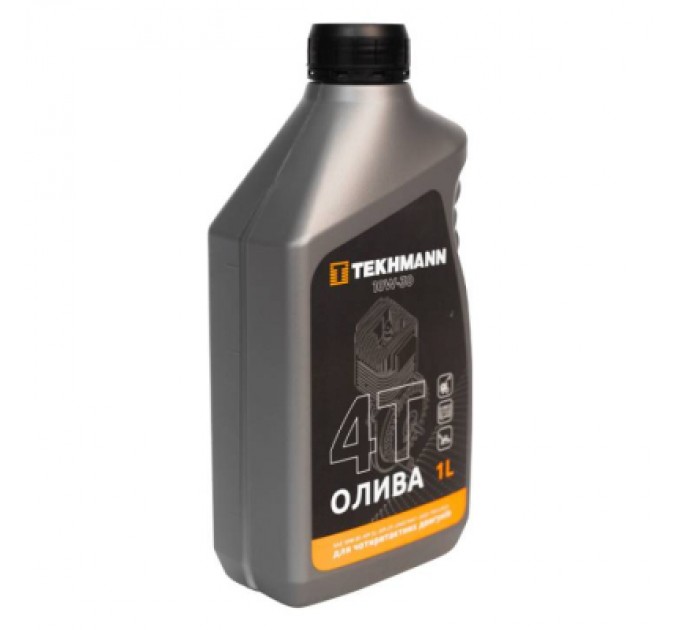 Моторна олива Tekhmann 4Т API SL SAE10W-30, 1л для малих чотирьохтактних двигунів (873414)