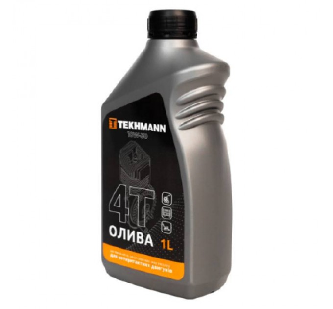 Моторна олива Tekhmann 4Т API SL SAE10W-30, 1л для малих чотирьохтактних двигунів (873414)