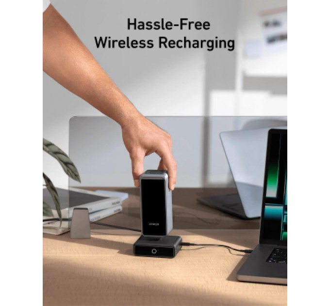 Зарядний пристрій Anker 2xUSB-C 100W + 1xUSB + Pogo pin for Anker Prime black (A1902311)