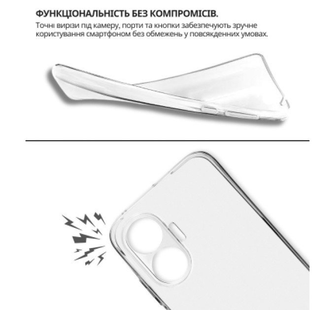 BeCover Чохол до мобільного телефона BeCover silicone Poco F7 Transparent (714910)