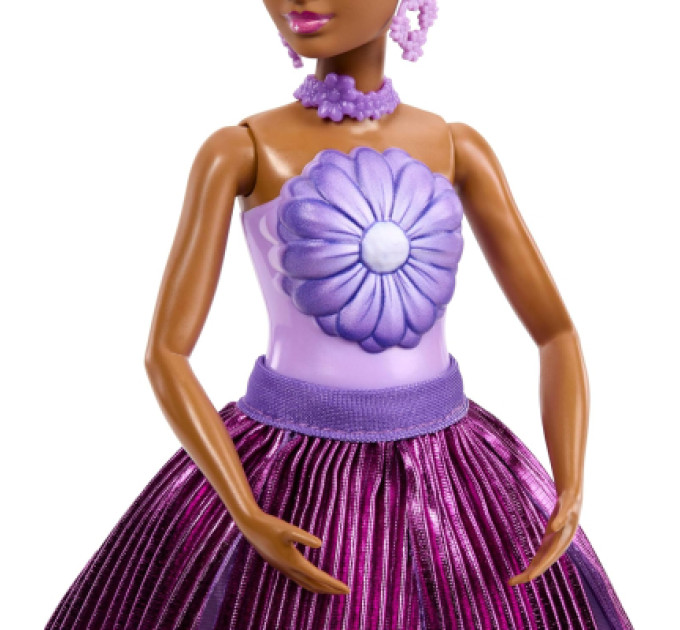 Barbie Лялька Barbie Набір-сюрприз з лялькою Barbie Petal Pop Фіолетова маргаритка (JMF58)