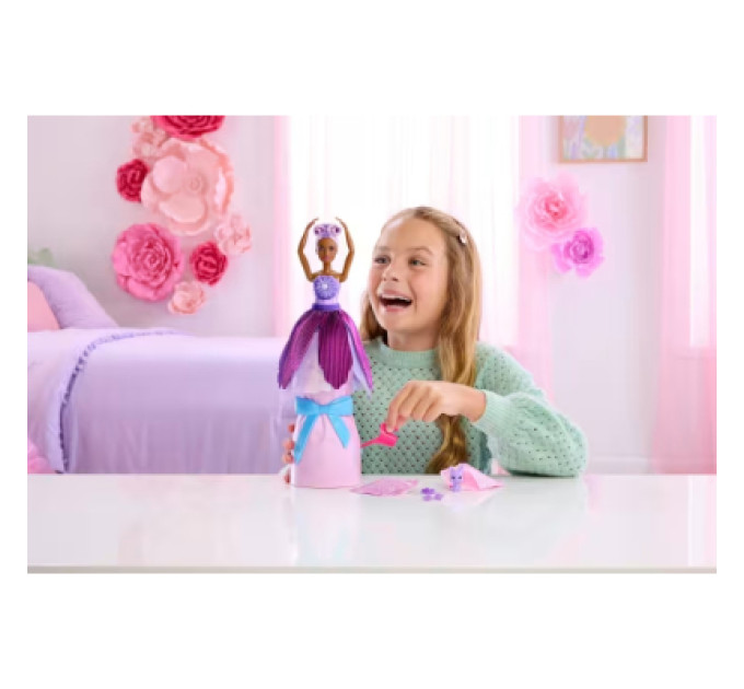 Barbie Лялька Barbie Набір-сюрприз з лялькою Barbie Petal Pop Фіолетова маргаритка (JMF58)