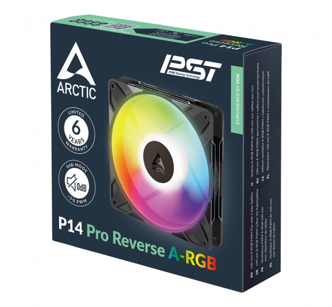 Корпусний вентилятор 140MM P14 PRO REVERSE A-RGB ACFAN00323A ARCTIC