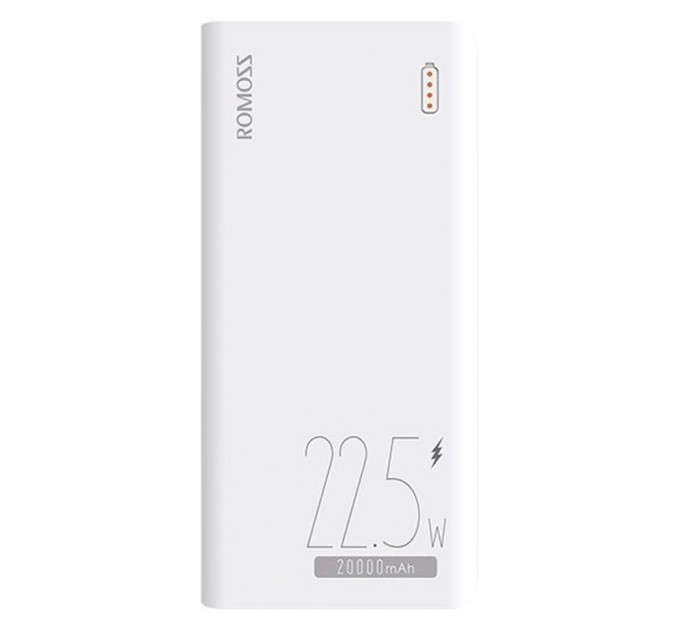 Універсальна мобільна батарея Romoss Sense6F 20000mAh 22.5W White (PPH80-611-1121H)