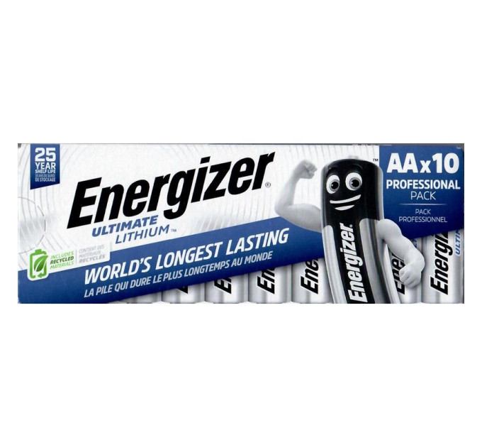Energizer Батарейка Energizer Ultimate Lithium L91 AA 10шт