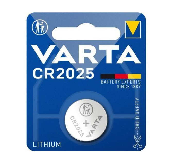 Varta Батарейка Varta Lithium CR2025 BL 1шт