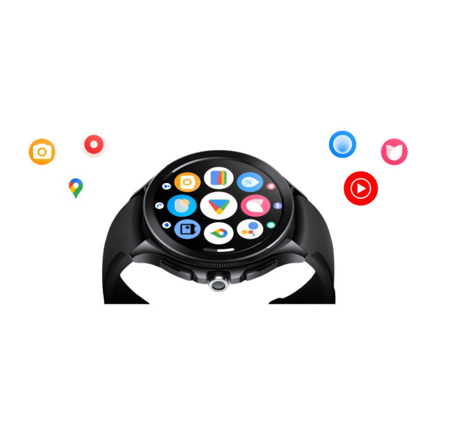 Xiaomi Смарт-годинник Xiaomi Watch 2 Pro Black Case with Black Fluororubber Strap (BHR7211GL)