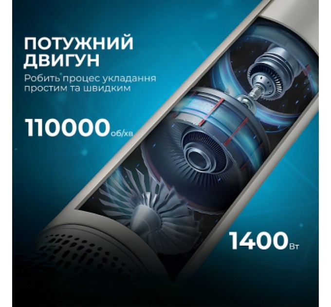 Стайлер Cecotec Bamba CeramicCare 2in1 AirGlam Black (CCTC-00244)