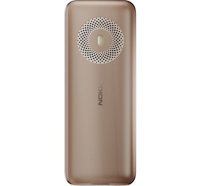 Мобильный телефон Nokia 130 2023 Dual Sim Light Gold; 2.4" (320x240) TFT / клавиатурный моноблок / ОЗУ 4 МБ / 4 МБ встроенной + microSD до 32 ГБ / без камеры / 2G (GSM) / 130.9x50.6x14 мм, 98.2 г / 1450 мАч / золотистый