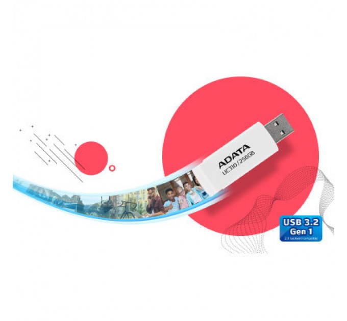 ADATA USB флеш накопичувач ADATA 256GB UC310 Black USB 3.0 (UC310-256G-RBK)