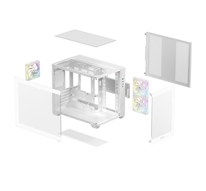 Deepcool Корпус DeepCool CG330 3F White (R-CG330-WHNGM3-G) без БЖ