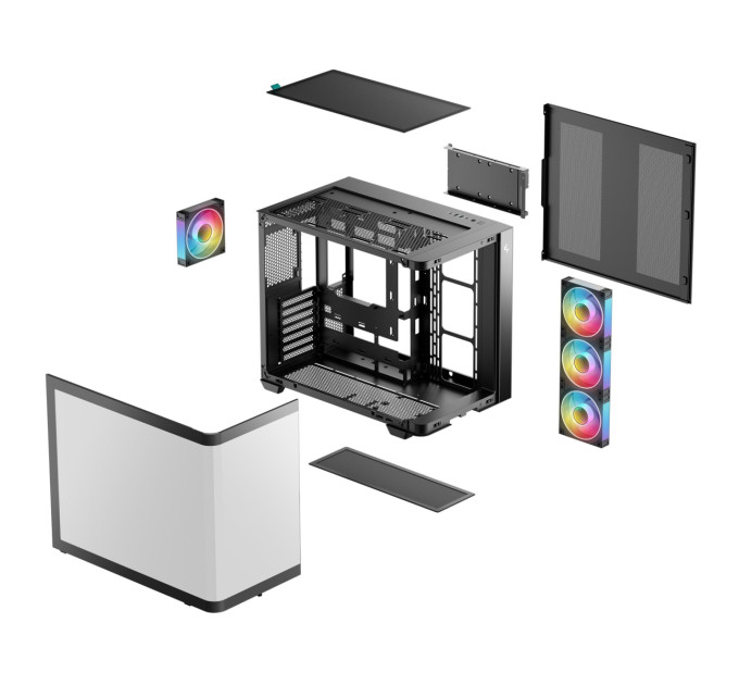 Deepcool Корпус DeepCool CG530U 4F Black (R-CG530U-BKAGA4-G) без БЖ