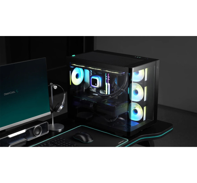 Deepcool Корпус DeepCool CG530U 4F Black (R-CG530U-BKAGA4-G) без БЖ