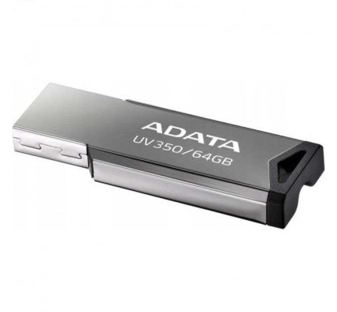 ADATA USB флеш накопичувач ADATA 64GB UV350 Metallic USB 3.2 (AUV350-64G-RBK)