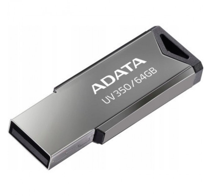 ADATA USB флеш накопичувач ADATA 64GB UV350 Metallic USB 3.2 (AUV350-64G-RBK)