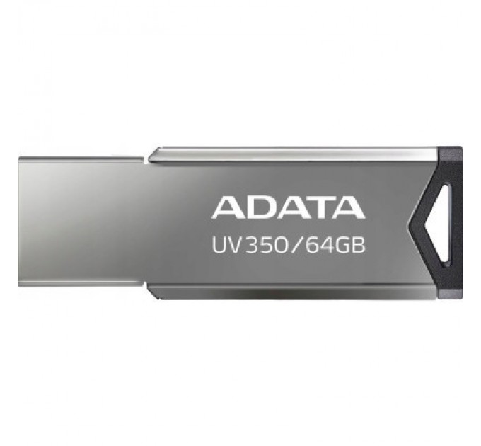ADATA USB флеш накопичувач ADATA 64GB UV350 Metallic USB 3.2 (AUV350-64G-RBK)