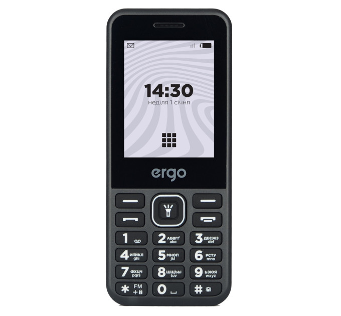 Ergo Мобiльний телефон Ergo E242 Dual Sim Black