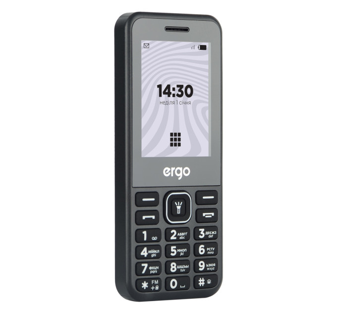 Ergo Мобiльний телефон Ergo E242 Dual Sim Black
