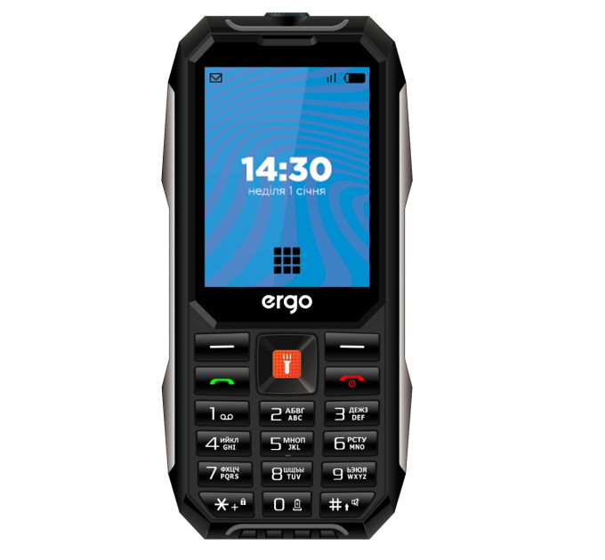 Ergo Мобiльний телефон Ergo E283 Dual Sim Black