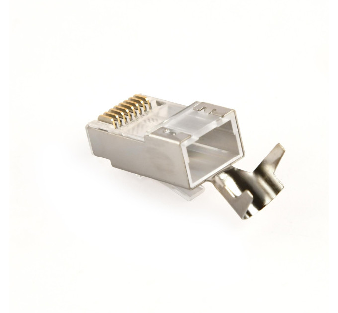 Cablexpert Конектор RJ 45 Cablexpert (LC-PTF7-01/10) 8P8C, Cat.7, FTP, з наскрізними отворами, позолочені контакти (10 шт/уп)