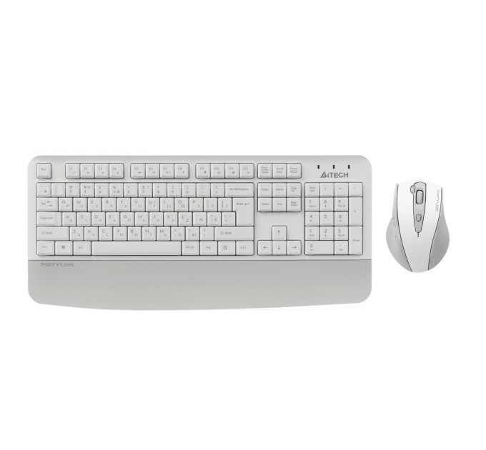 A4Tech Комплект (клавіатура, мишка) бездротовий A4Tech Fstyler FG2500S Plus White