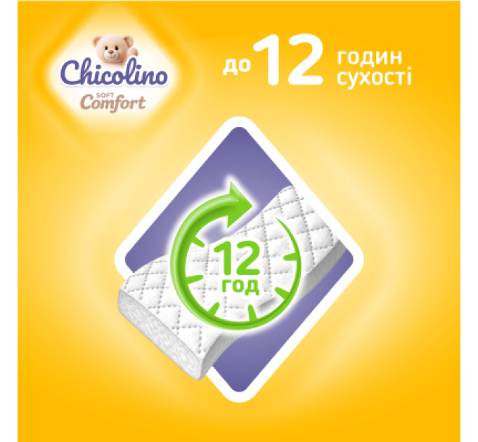 Chicolino Підгузки Chicolino Soft comfort Розмір 3 (4-9кг) 36 шт (4820204703530)