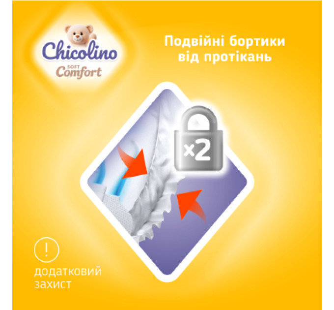 Chicolino Підгузки Chicolino Soft comfort Розмір 3 (4-9кг) 36 шт (4820204703530)