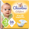 Chicolino Підгузки Chicolino Soft comfort Розмір 3 (4-9кг) 36 шт (4820204703530)