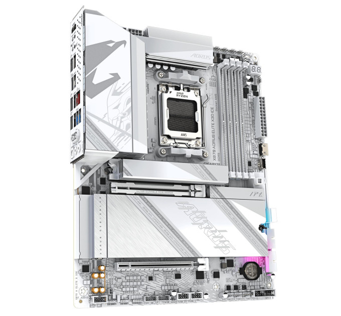 GIGABYTE Материнська плата AMD X870 SAM5 ATX X870 A ELITE X ICE GIGABYTE